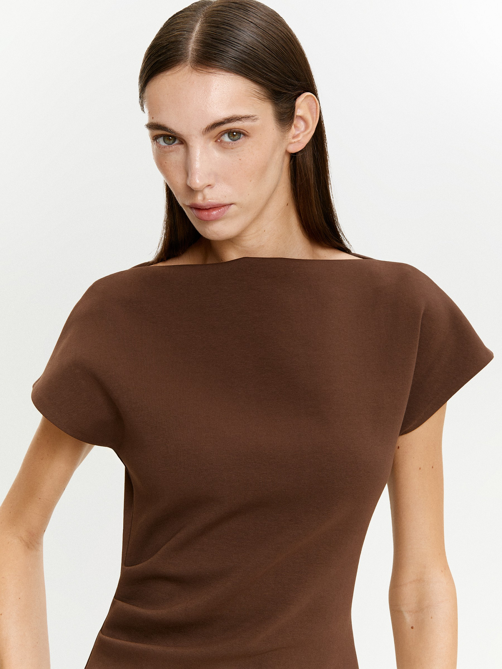 Трикотажное платье из вискозы